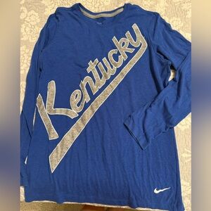 Nike Blue Long Sleeve Tee with Kentucky Graphic
